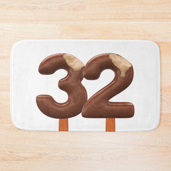 Item preview, 32 Ice Cream Thirty Two Number 3d Chocolate designed and sold by HelloFromAja.