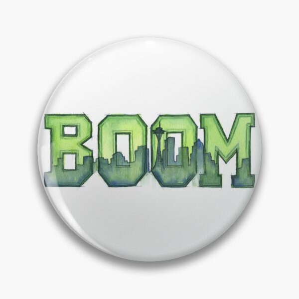 Item preview, Legion of Boom 12th Man Art Seattle Space Needle designed and sold by Olga Shvartsur.