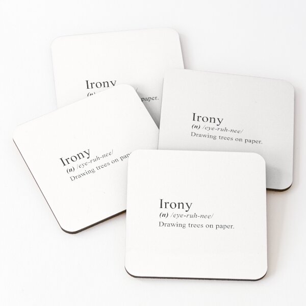 Item preview, Irony designed and sold by wydrenpng.