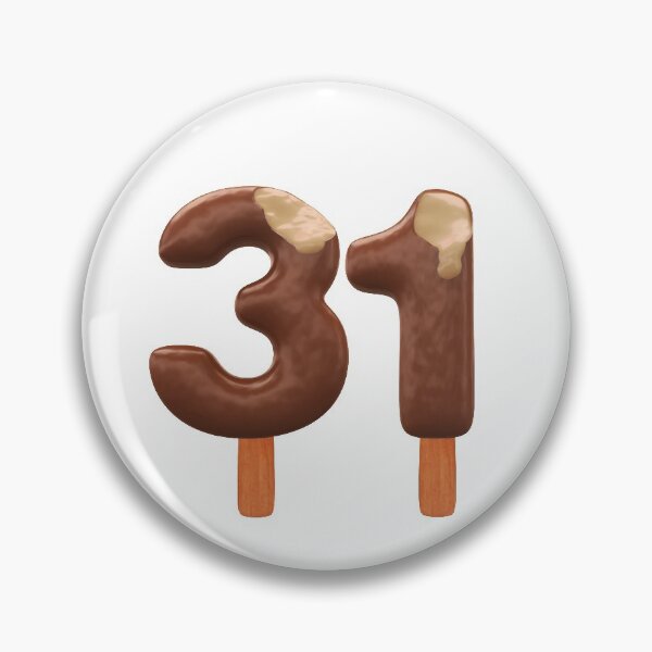 Item preview, 31 Ice Cream Thirty One Number 3d Chocolate designed and sold by HelloFromAja.