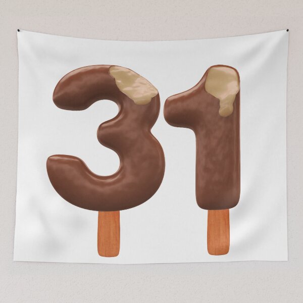 Item preview, 31 Ice Cream Thirty One Number 3d Chocolate designed and sold by HelloFromAja.