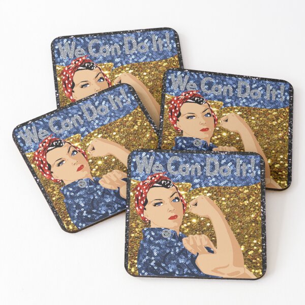 Item preview, glitter print rosie the riveter designed and sold by Gossip Rag.
