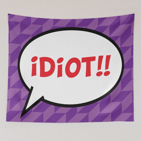 Item preview, Idiot!! - Comic Pop Art Speech Bubble designed and sold by monkeysoup.