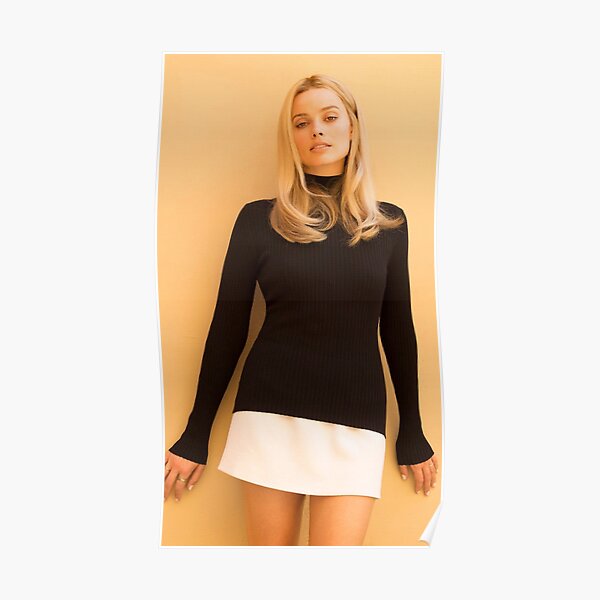 Margot Robbie en tant que Sharon Tate il était une fois à Hollywood Poster