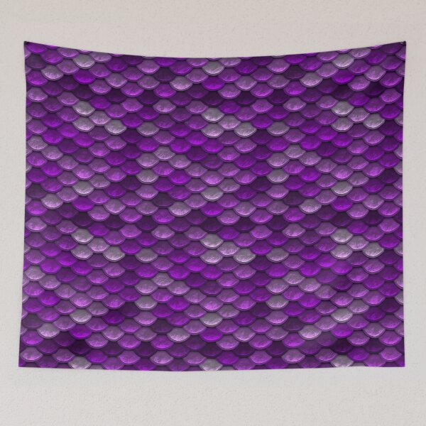 Item preview, Mermaid Scales in shades of purple designed and sold by sosweet.