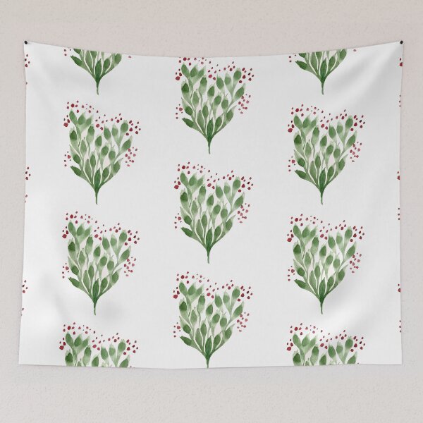 Item preview, Tiny Watercolor Mistletoe designed and sold by anamfruit.
