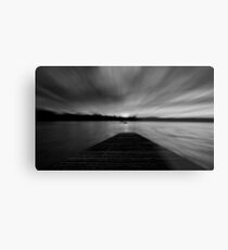 Sunrise at jetty Metal Print