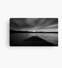Sunrise at jetty Canvas Print