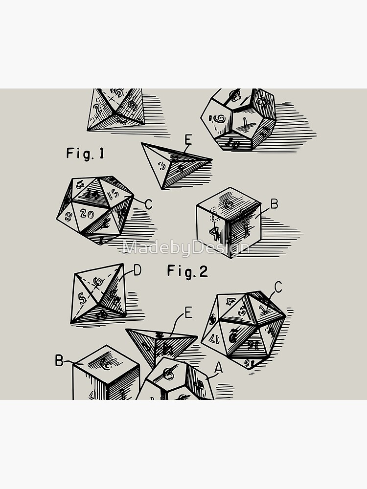Patent Prints 1999 - RPG Set of Dice by MadebyDesign