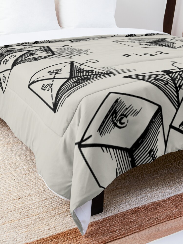 Alternate view of Patent Prints 1999 - RPG Set of Dice Comforter