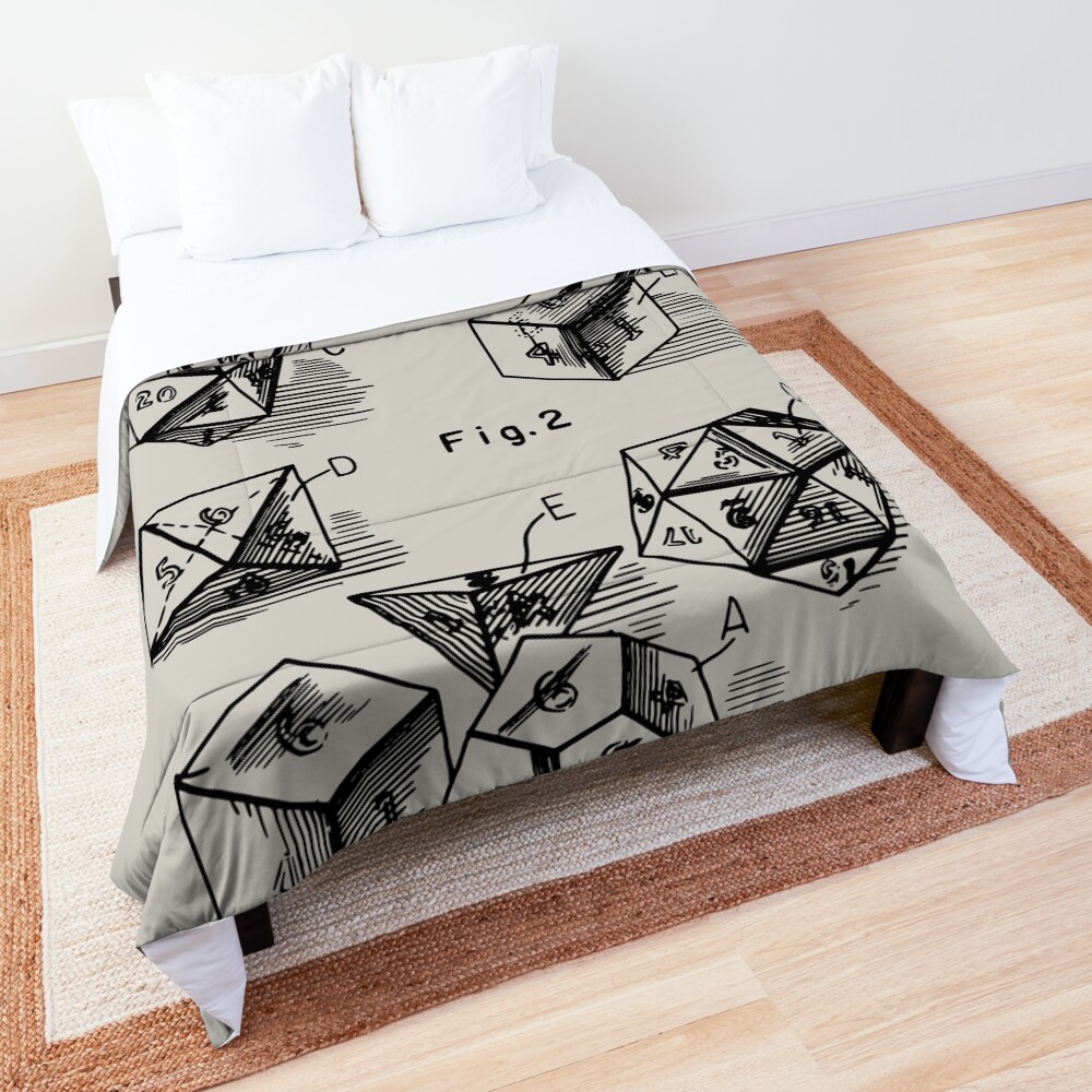 Patent Prints 1999 - RPG Set of Dice Comforter