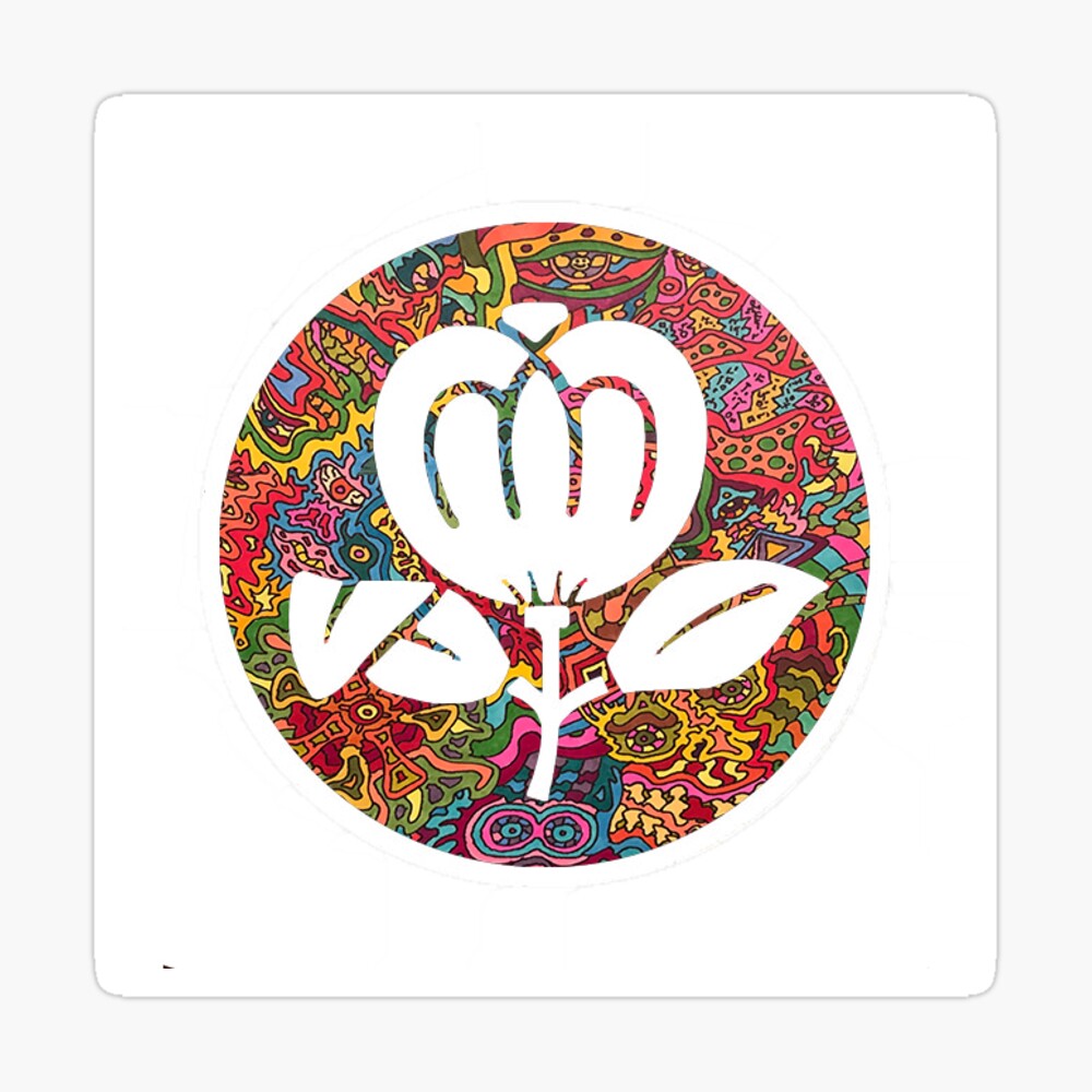 Psychedelic Fleetwood Mac Symbol Sticker for Sale by Haileygaitan |  Redbubble