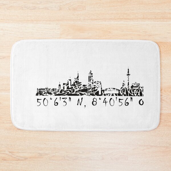 Item preview, Skyline Frankfurt with coordinates of the viewpoint designed and sold by Kalli-design.