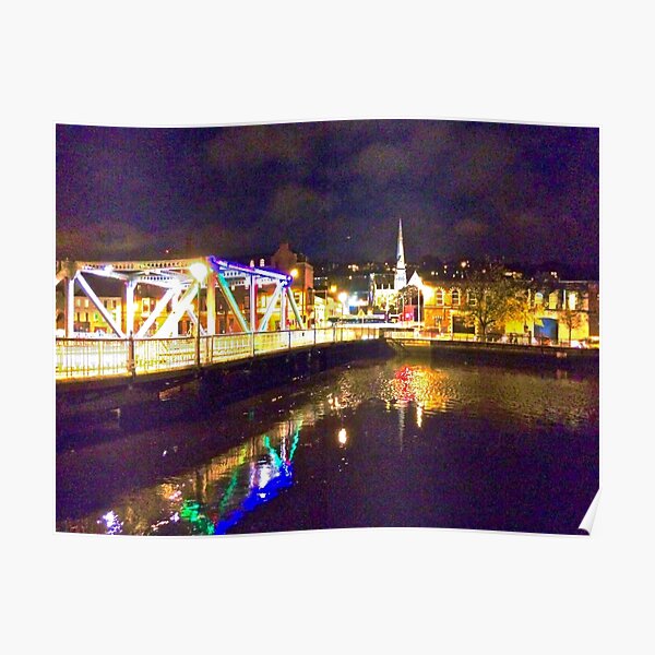 Moonlit night on Merchant´s Quay 002 Poster