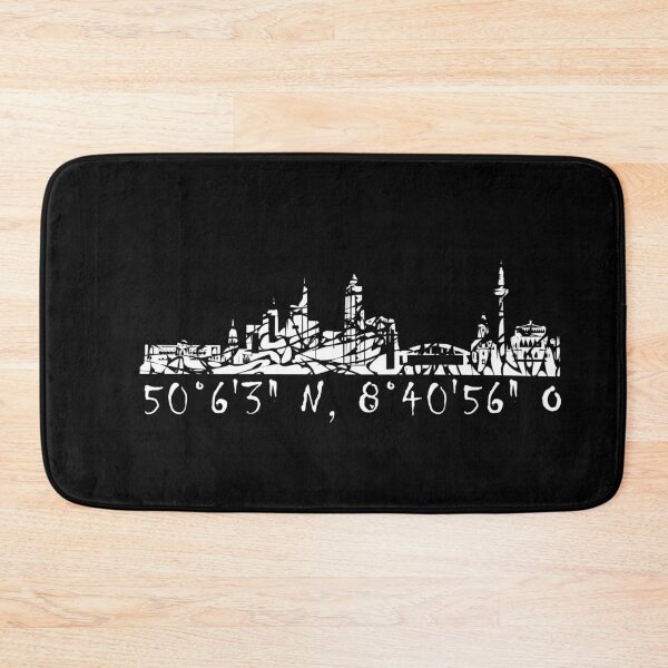 Item preview, Skyline Frankfurt with coordinates of the viewpoint designed and sold by Kalli-design.
