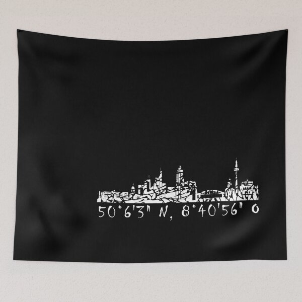 Item preview, Skyline Frankfurt with coordinates of the viewpoint designed and sold by Kalli-design.