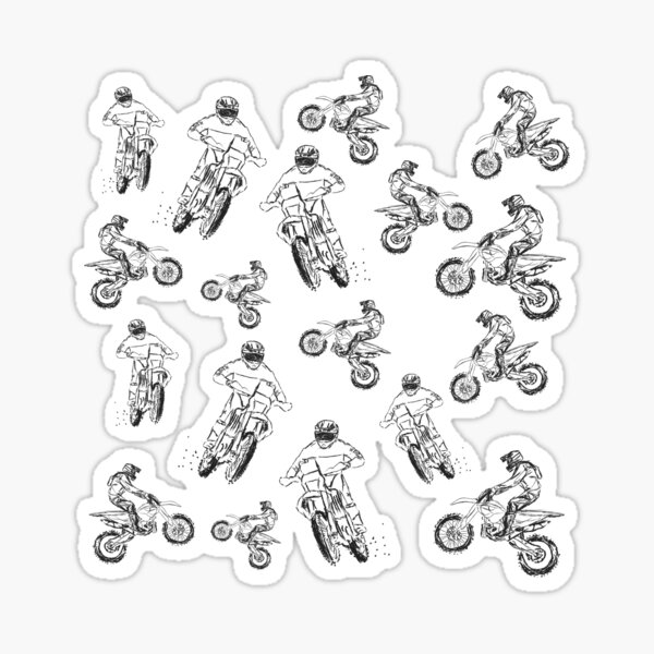 Motocross Motrobikes Sticker
