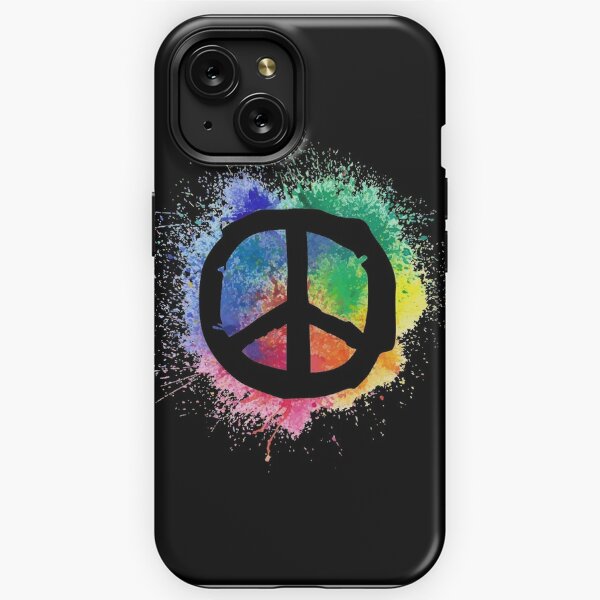 Green Peace Sign Frog hippie retro love peace trance flower hippy