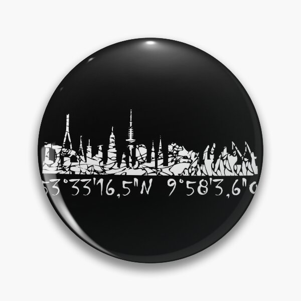 Item preview, Skyline Hamburg with coordinates of the viewpoint designed and sold by Kalli-design.