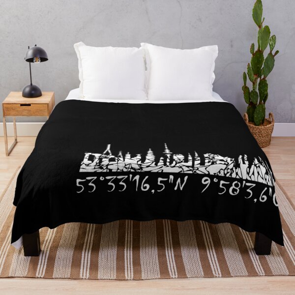Item preview, Skyline Hamburg with coordinates of the viewpoint designed and sold by Kalli-design.