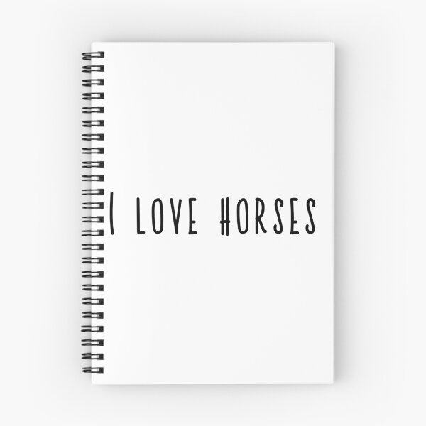 Aperçu de l'œuvre J'aime les chevaux créée et vendue par Textbubble.