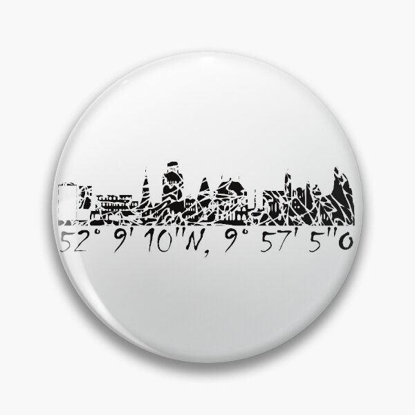 Item preview, Skyline Hildesheim with coordinates of the viewpoint designed and sold by Kalli-design.