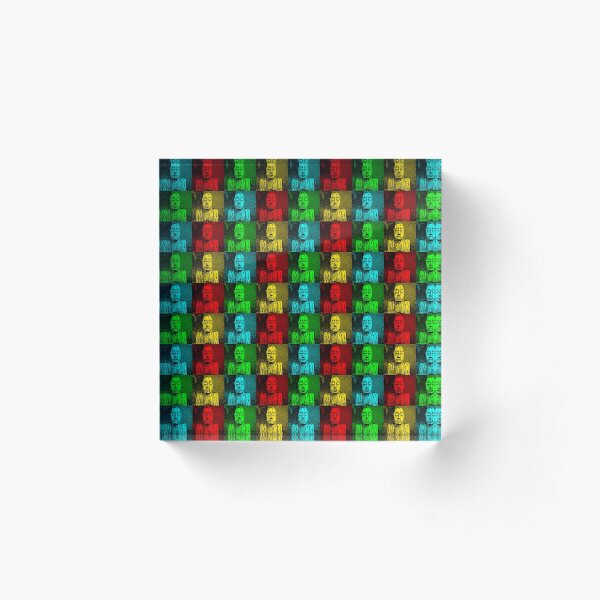Karma Squared = 4 x the luck Acrylic Block