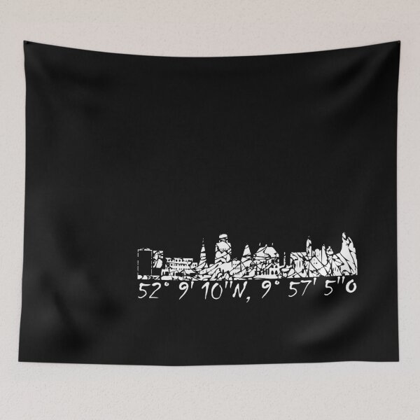Item preview, Skyline Hildesheim with coordinates of the viewpoint designed and sold by Kalli-design.