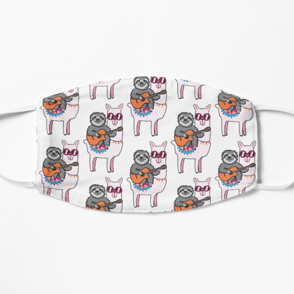 Faultier Gitarrenlama Flache Maske