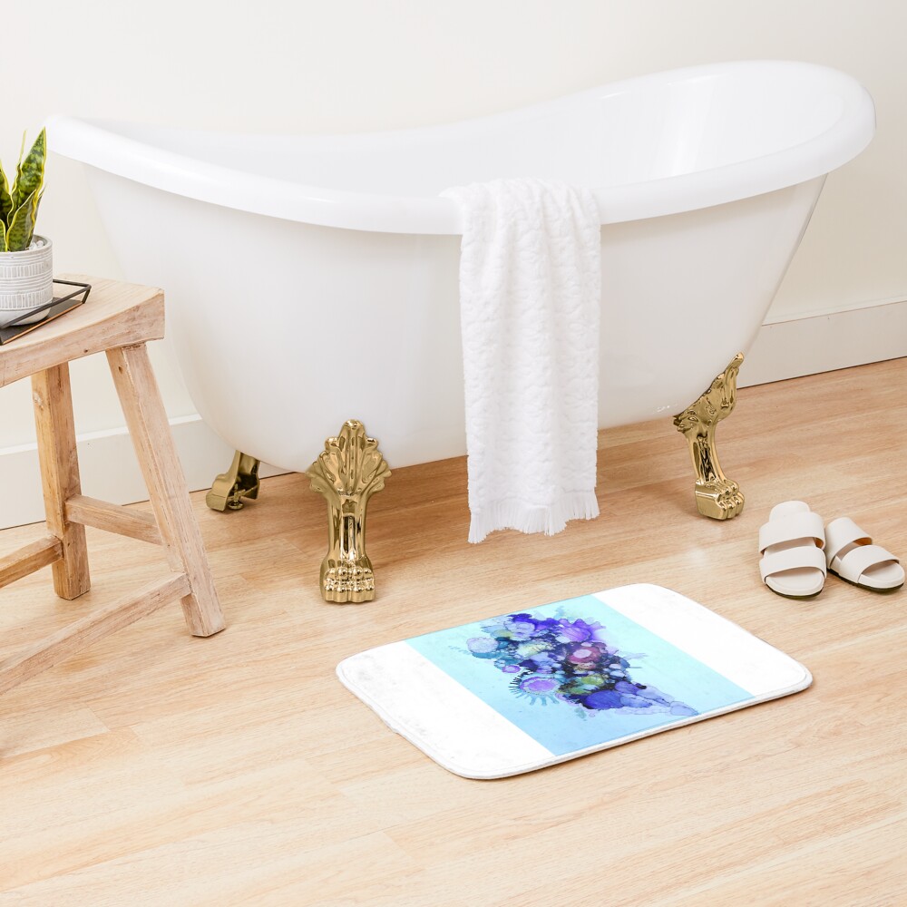 Item preview, Bath Mat designed and sold by curlyartcloud.