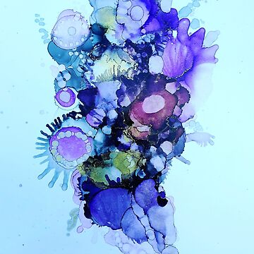 Artwork thumbnail, Purple Bouquet by curlyartcloud