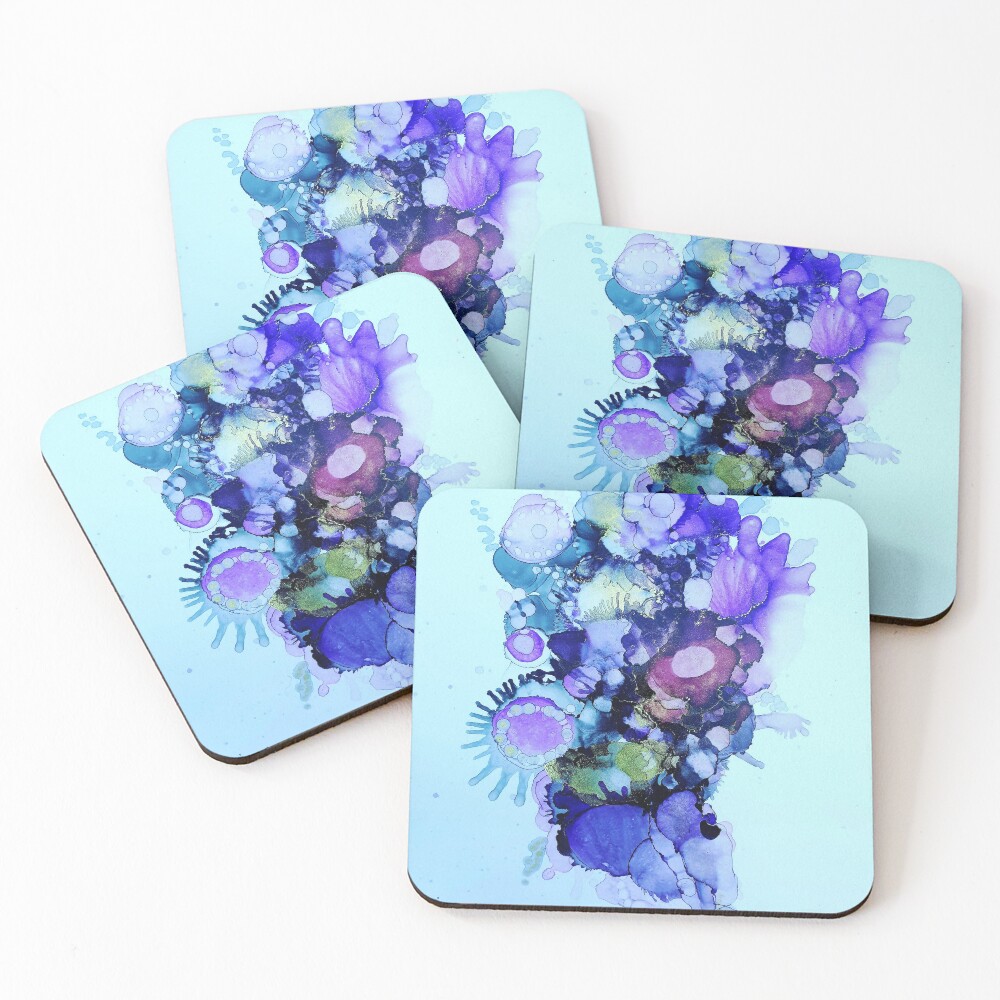 Item preview, Coasters (Set of 4) designed and sold by curlyartcloud.