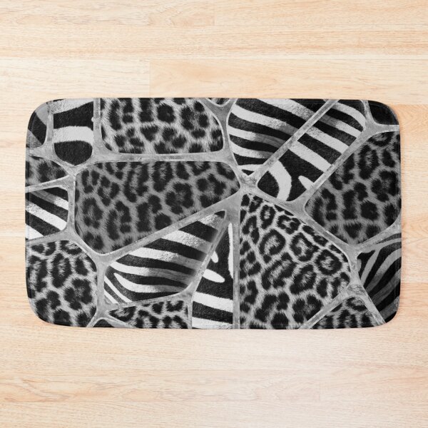 Item preview, Animal Print - Leopard and Zebra - silver designed and sold by k9printart.