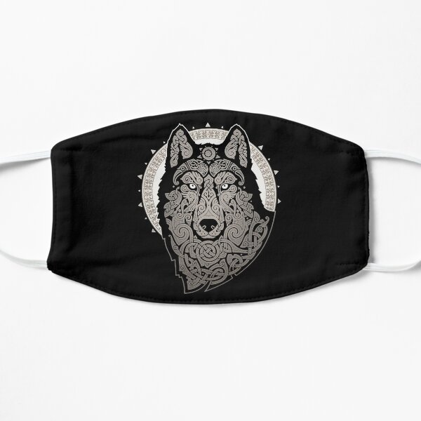 Wolf Art Face Masks Redbubble - roblox wolf mask