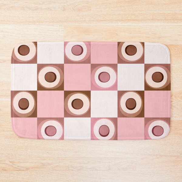 Item preview, Soft Pink Brown Vintage Retro Pattern (70s Look) designed and sold by SassyClassyMe.