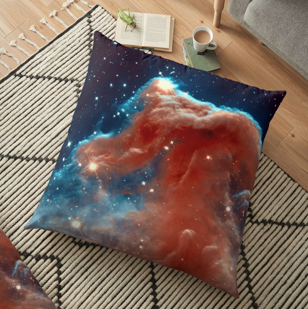 The Horsehead Nebula in Orion. Hubble Image. Isn't Astronomy Wonderful! Floor Pillow