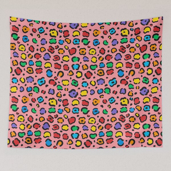 Item preview, Pink & Rainbow Cheetah Pattern designed and sold by newburyboutique.