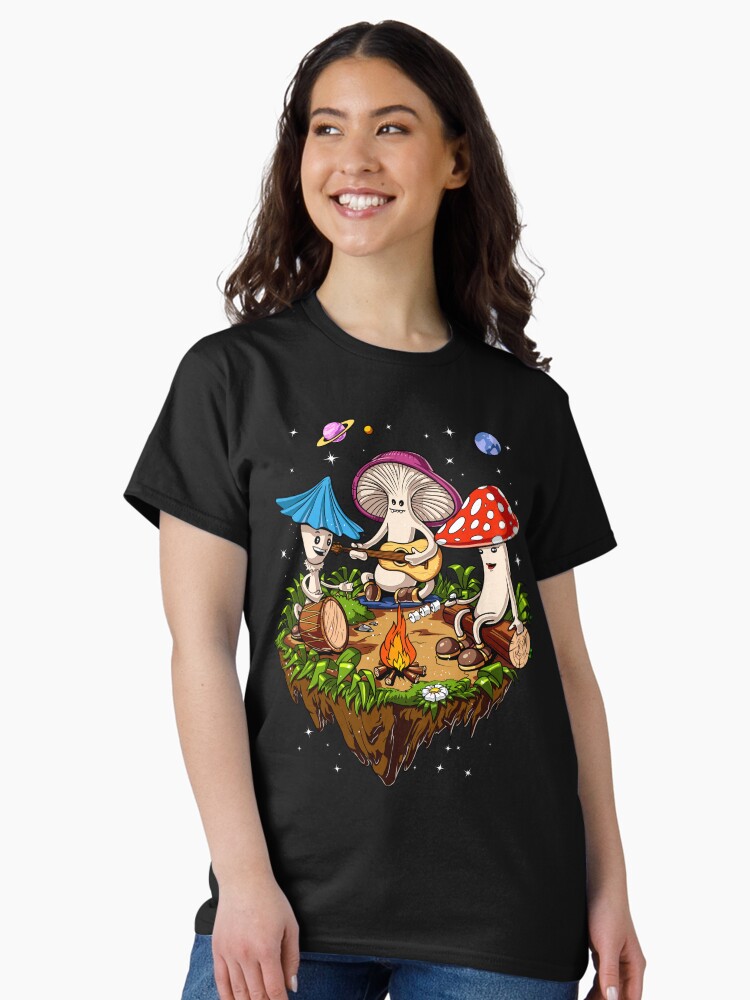 Thumbnail 2 of 7, Classic T-Shirt, Hippie Magic Mushroom designed and sold by underheaven.