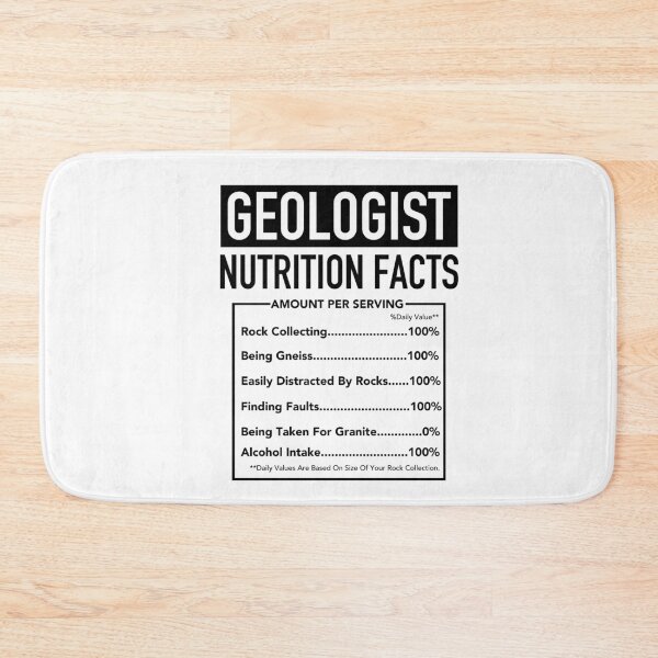 Item preview, Geologist Nutritional Information - Funny Geology Humour designed and sold by JukeLox.