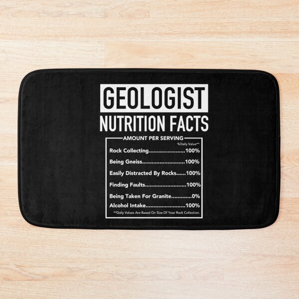 Item preview, Geologist Nutritional Information - Funny Geology Humour designed and sold by JukeLox.