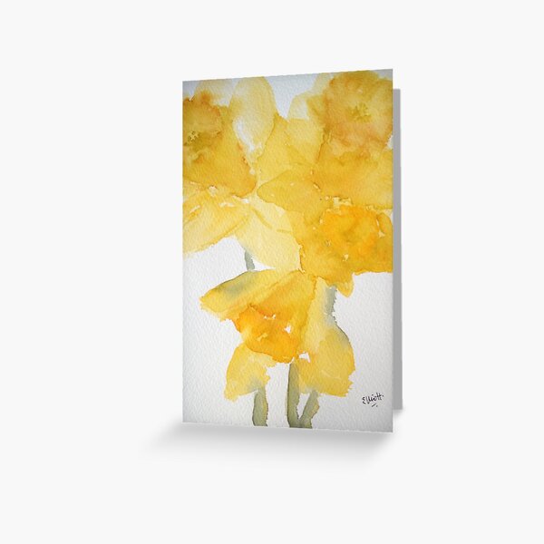 Awash with Daffs Greeting Card