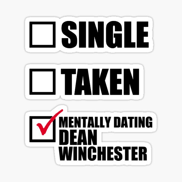 Dean Winchester Sticker SUPERNATURAL – Mitgard Store