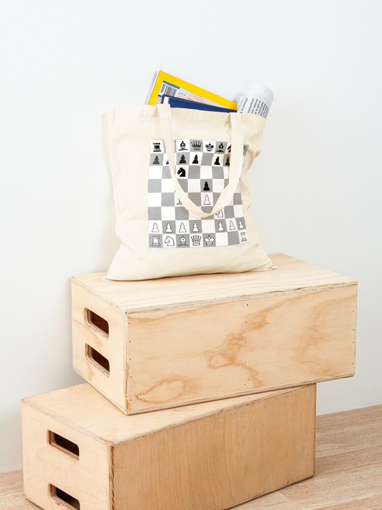 Chess Opening Italian Game E4 Player Giuoco Piano Tote Bag for