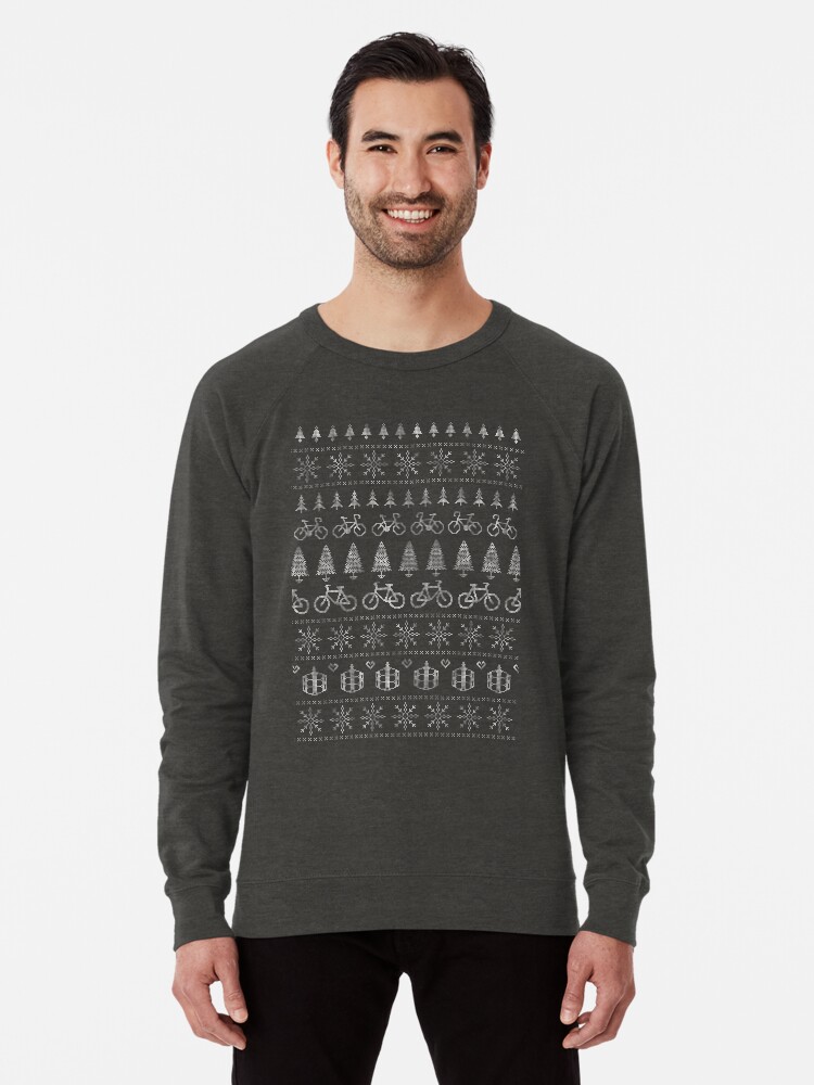 Thumbnail 1 von 5, Leichter Pullover, Weihnachts-Radsportpullover | Rot designt und verkauft von katecrashed.