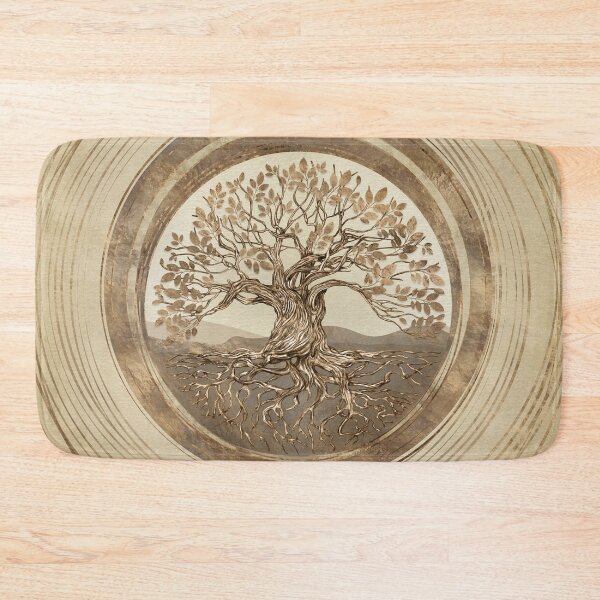 Item preview, Tree of life -Yggdrasil Pastel Gold designed and sold by k9printart.
