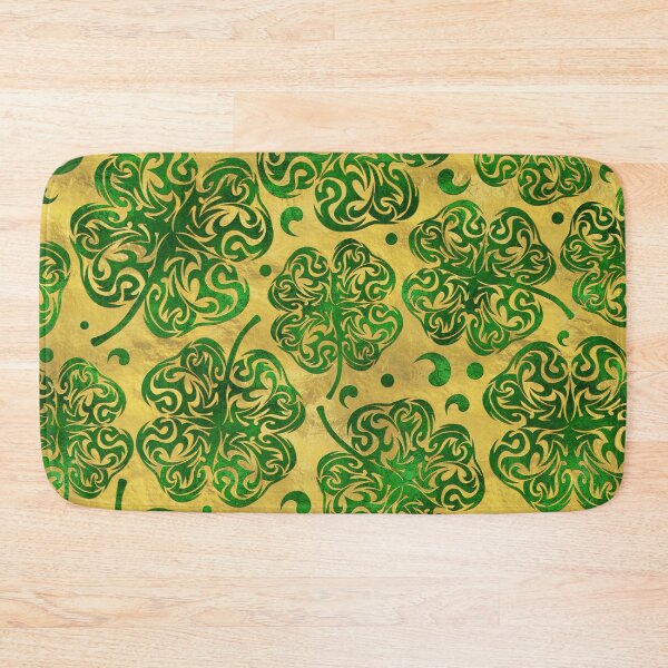 Item preview, Four-leaf Lucky Clover Shamrock Pattern designed and sold by k9printart.