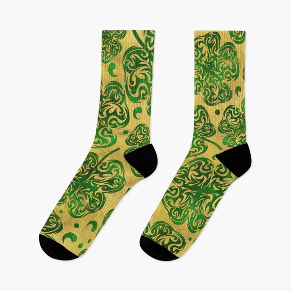 Item preview, Four-leaf Lucky Clover Shamrock Pattern designed and sold by k9printart.