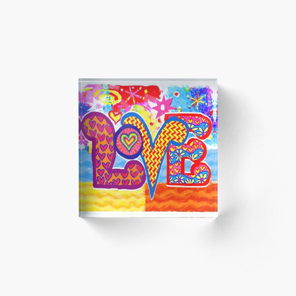 LOVE 2 Acrylic Block