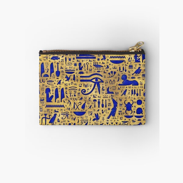 Item preview, Egyptian hieroglyphic Lapis Lazuli and Gold designed and sold by k9printart.