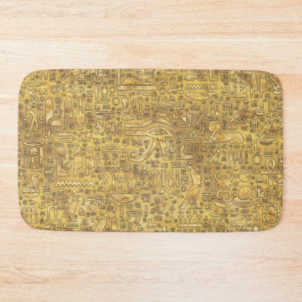 Item preview, Ancient Egyptian hieroglyphics Gold designed and sold by k9printart.